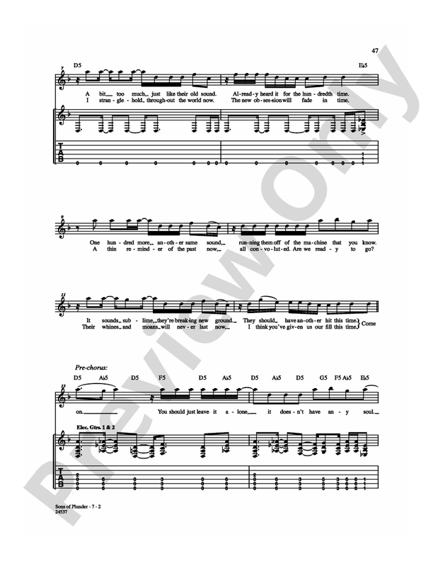 Sons of Plunder - Guitar TAB (Digital Download)