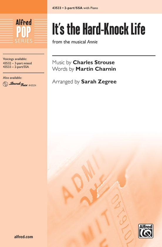 It's a Hard-Knock Life (from the musical Annie) – 2-Part Choral Octavo (Digital Download)
