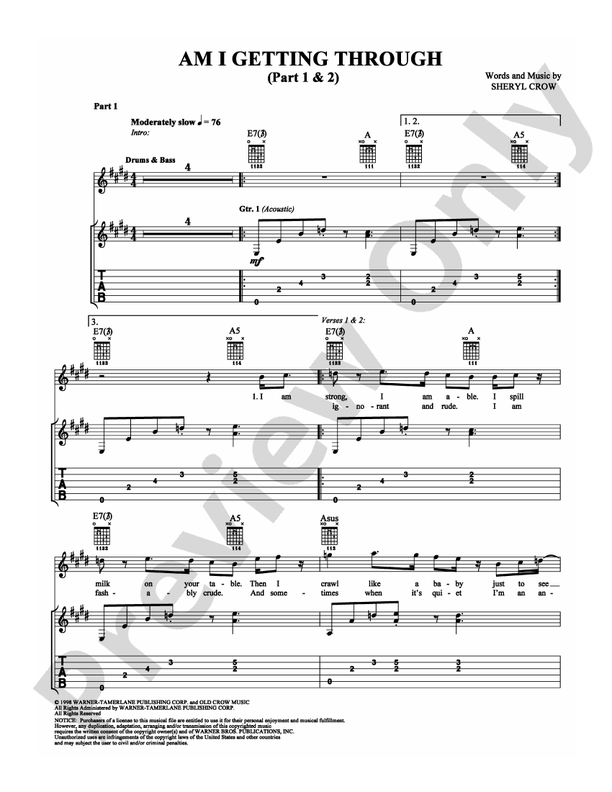 Am I Getting Through (Part 1 & 2) - Guitar TAB (Digital Download)