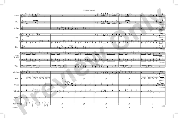 Take My Breath – Marching Band Conductor Score & Parts (Digital Download)