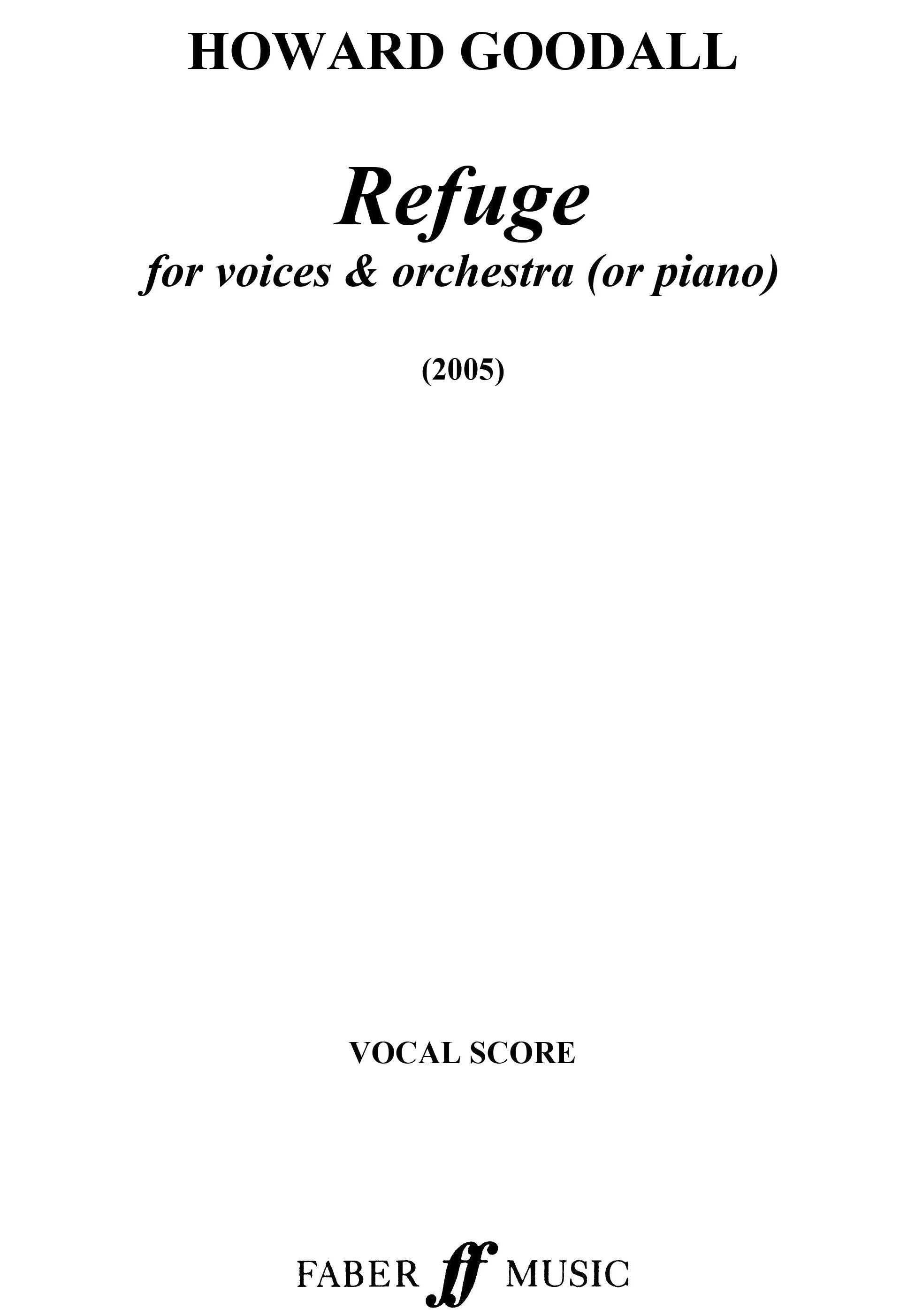 Refuge - Voice/Piano (Digital Download)