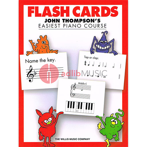 Easiest Piano Course Flash Cards - Piano Willis 416900