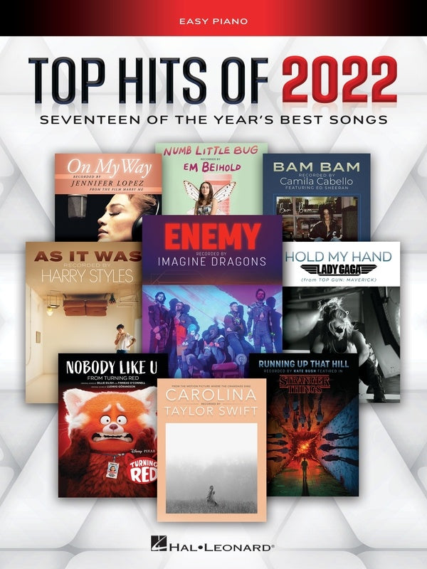 Top Hits of 2022 - Easy Guitar/Notes/Tablature Hal Leonard 1070338