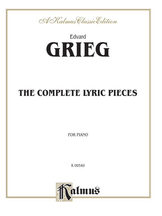 Grieg - Complete Lyric Pieces - Piano Solo (Digital Download)