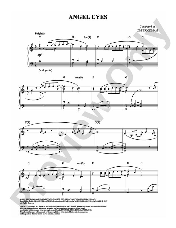 Angel Eyes - DSM-PS-0003253 - Piano (Digital Download)