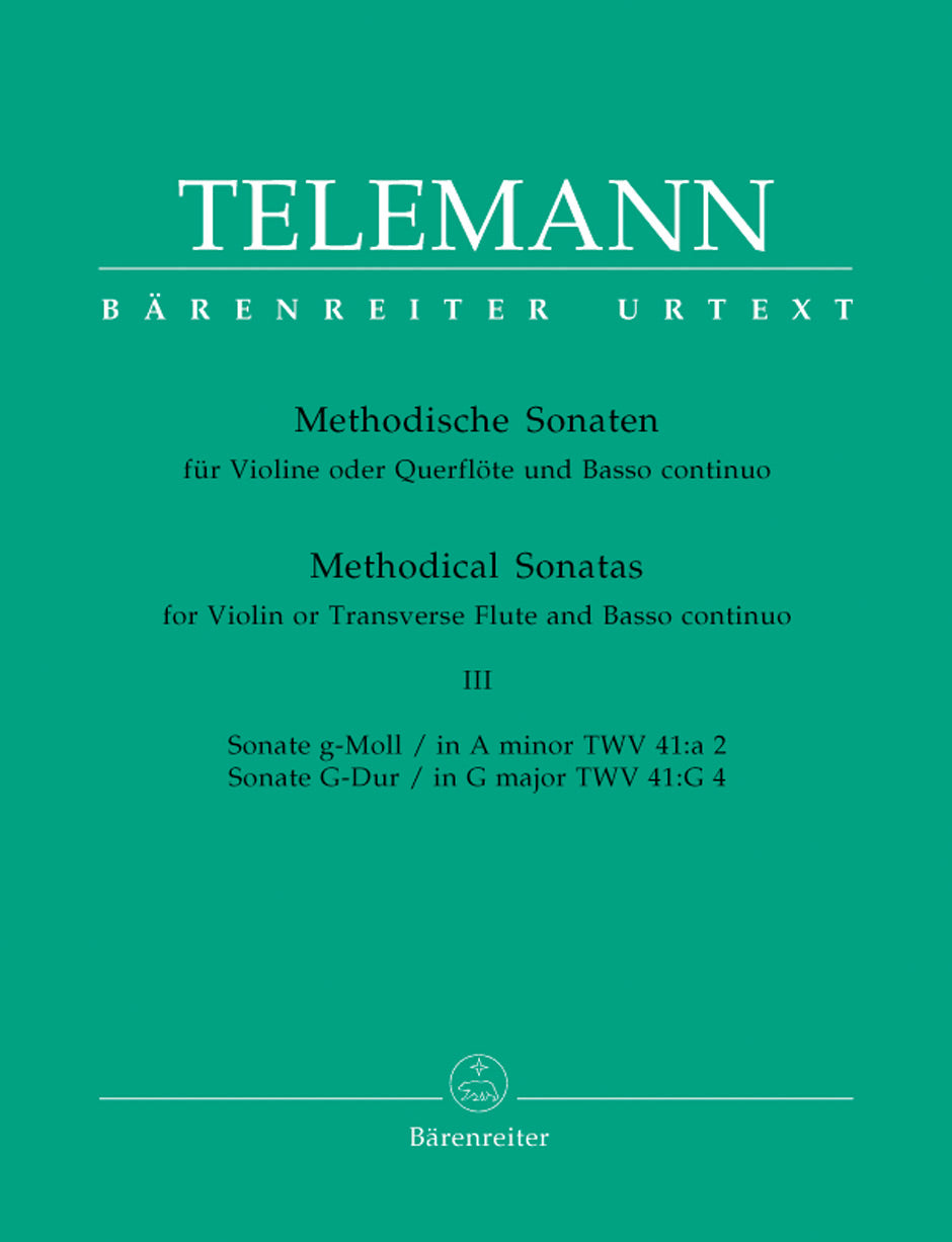 Twelve Methodical Sonatas Volume 3 Flute/Piano