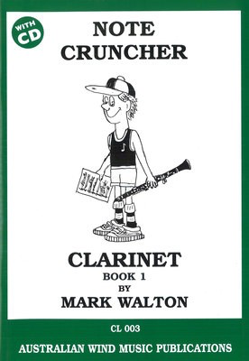 Note Cruncher Book 1 - Clarinet/CD by Walton AWMP CL003