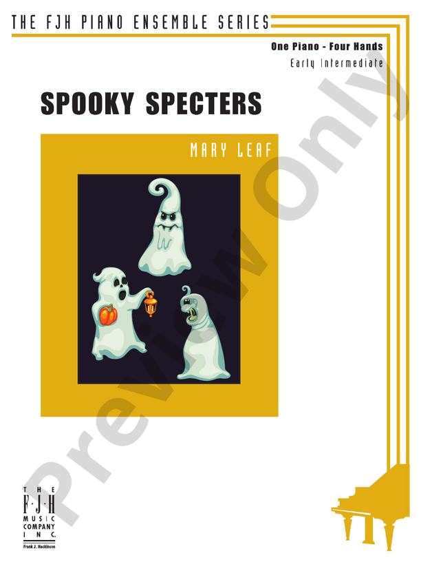 Spooky Specters - Piano (Digital Download)