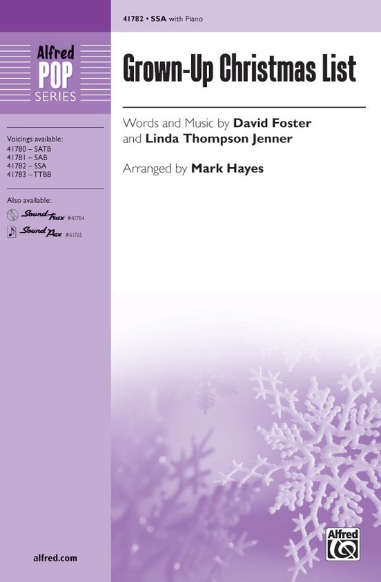 Grown-Up Christmas List – SSA Choral Octavo (Digital Download)