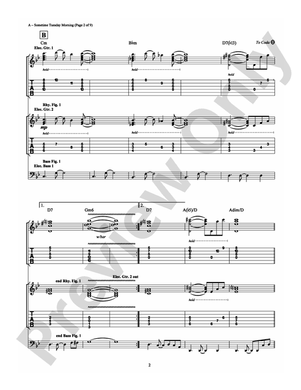 Sometime Tuesday Morning - Guitar TAB (Digital Download)