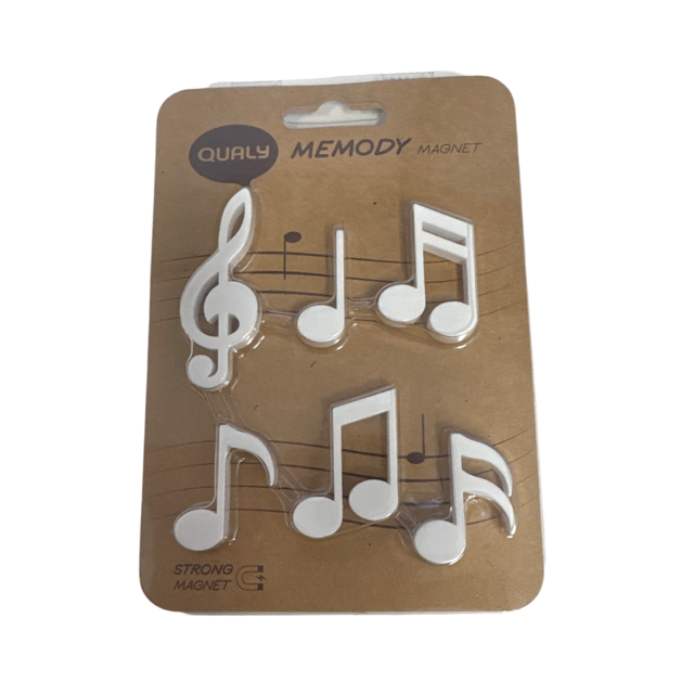 Memody Music Magnets White Quavers and Treble Clef Set of 6