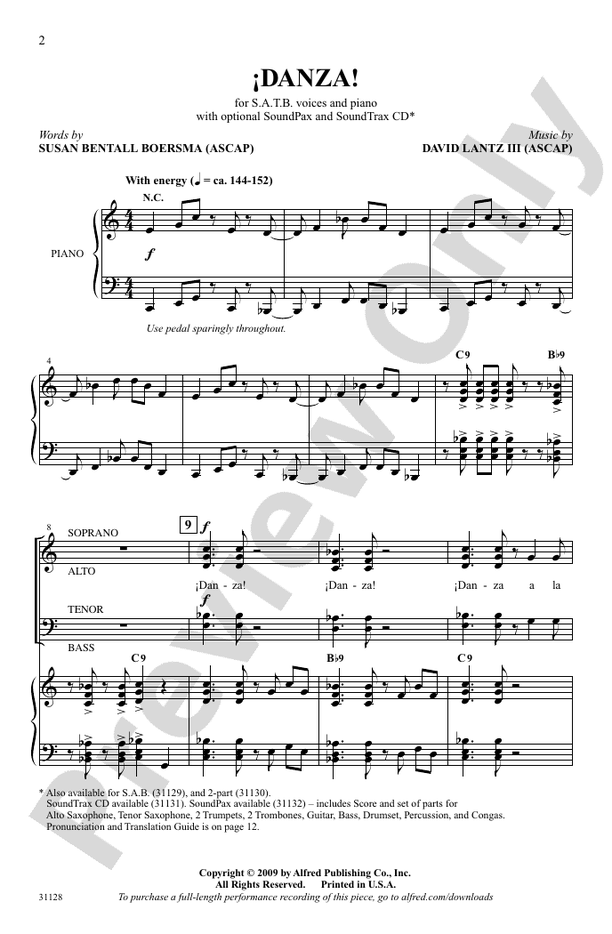 ¡Danza! - SATB Choral Octavo (Digital Download)