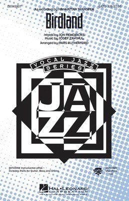 Birdland - SATB Paris Rutherford Hal Leonard Octavo