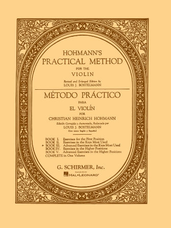 Hohmann - Practical Method Volume 3 - Violin Solo Schirmer 50326680