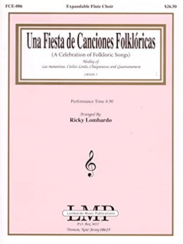 Una Fiesta de Canciones Folkloricas - 4 Flutes Lombardo Music FCE-006