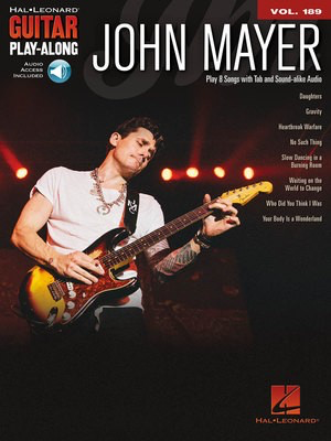 John Mayer - Guitar Play-Along Volume 189 - Guitar Hal Leonard Guitar TAB Sftcvr/Online Audio