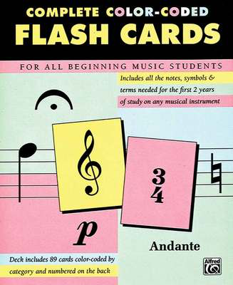 89 Color-Coded Flash Cards