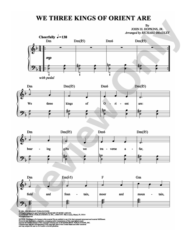 We Three Kings of Orient Are - DSM-PS-0006875 - Easy Piano (Digital Download)