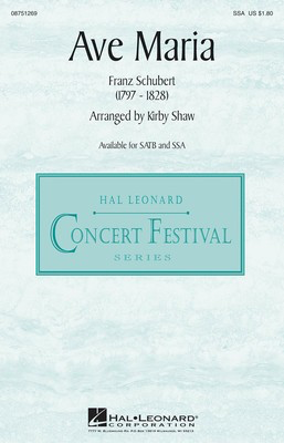 Ave Maria - Franz Schubert - SSA Kirby Shaw Hal Leonard Octavo