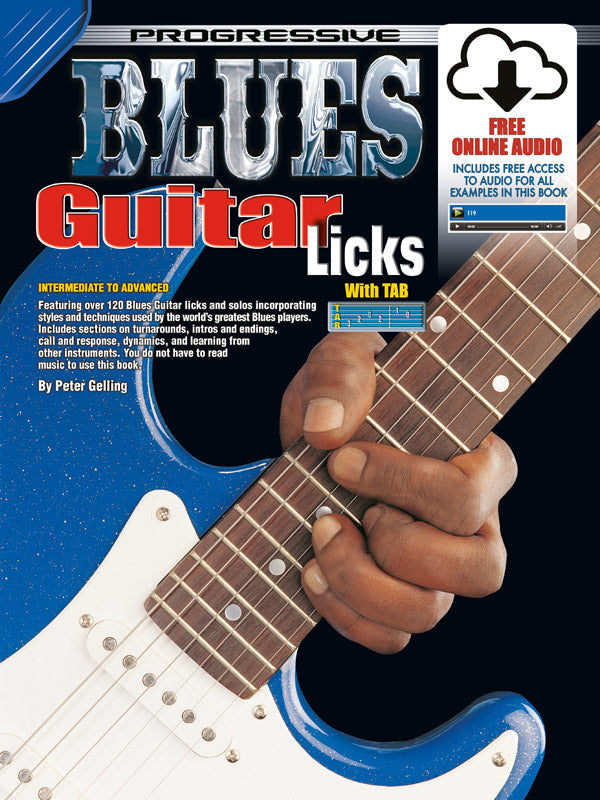 Progressive Blues Guitar Licks Bk/OLA