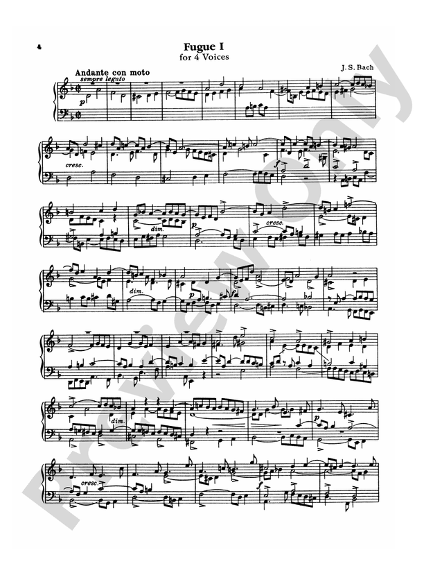 Bach - The Art of the Fugue (Ed. Carl Czerny) - Piano Solo (Digital Download)