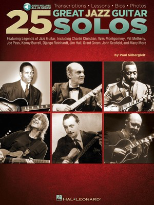 Silbergleit - 25 Great Jazz Guitar Solos - Guitar Tab/Audio Access Online Hal Leonard 703668