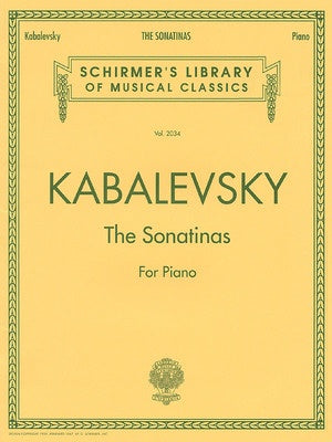 KABALEVSKY SONATINAS OP.13 1/2 PNO - KABALEVSKY - G Schirmer