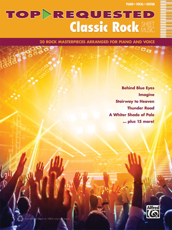 Top-Requested Classic Rock Sheet Music PVG