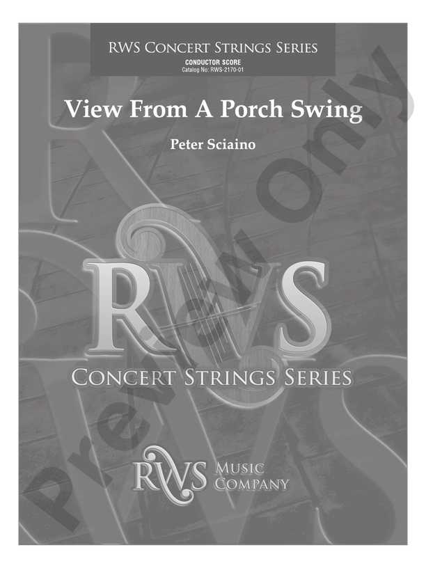 View from a Porch Swing - String Orchestra Conductor Score & Parts (Digital Download)