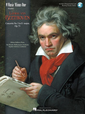 Concerto No. 5 in E Flat Major Op. 73 - Book/Audio Access - Beethoven - Piano - Music Minus One