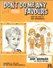 Don't Do Me Any Favours - Rose Brennan - PVG (Digital Download)