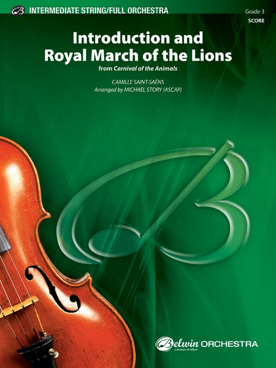 Introduction and Royal March of the Lions (from Carnival of the Animals) – Ful Orchestra Conductor Score & Parts (Digital Download)