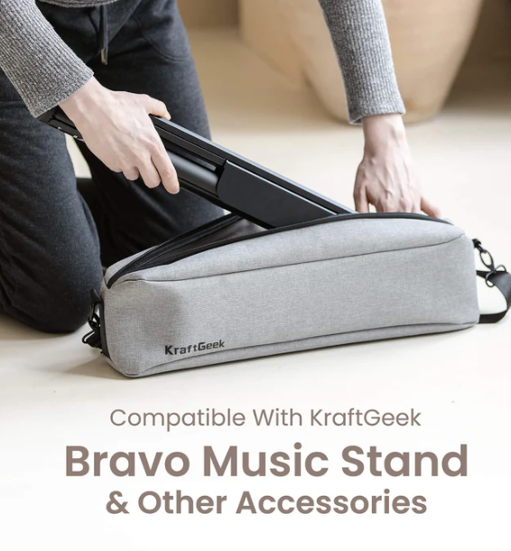 Music Stand - KraftGeek Bravo Music Stand with Bag, Black