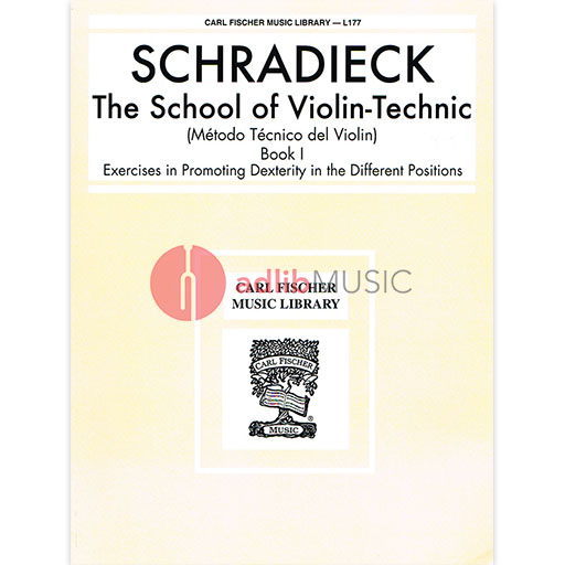 Schradieck School of Violin Technic Book 1