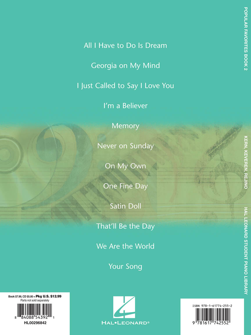 HLSPL Adult Piano Method - Popular Favourites Bk 2/CD