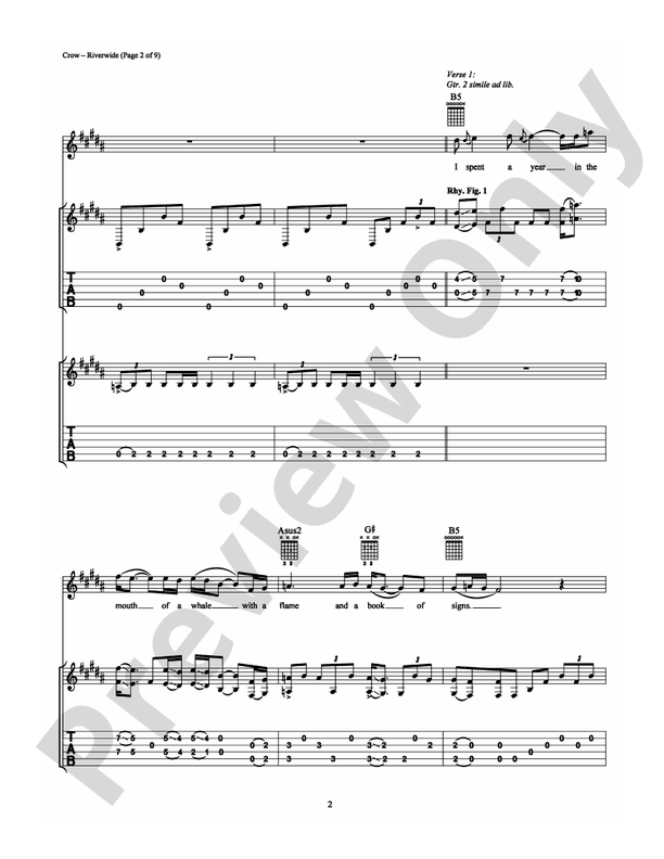 Riverwide - Guitar TAB (Digital Download)