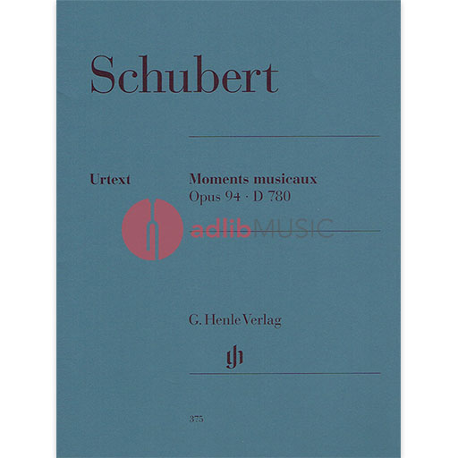 Schubert - Moments Musicaux Op94 D780 - Piano Solo Henle HN375