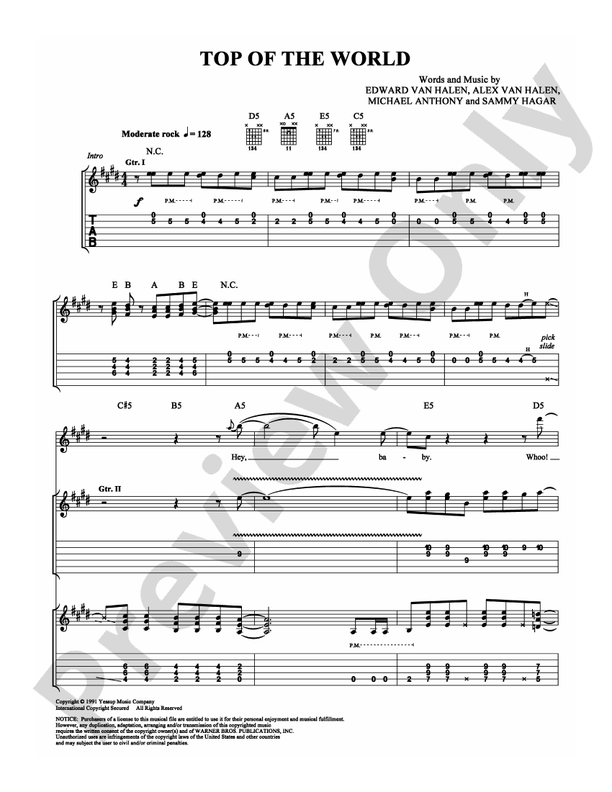 Top of the World - Guitar TAB (Digital Download)
