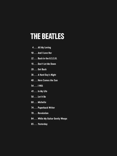 The Beatles - Guitar Online Audio - Hal Leonard