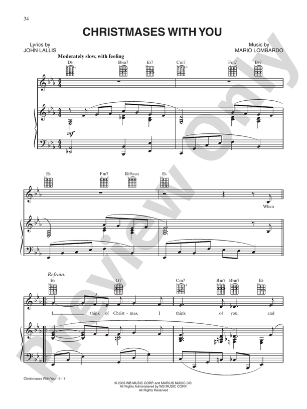 Christmases with You - Mario Lambardo - PVG (Digital Download)