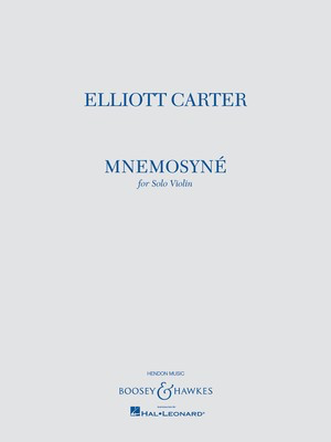 Mnemosyne for Solo Violin - Elliott Carter - Violin Boosey & Hawkes Violin Solo