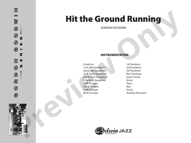 Hit the Ground Running - Jazz Ensemble Conductor Score & Parts(Digital Download)