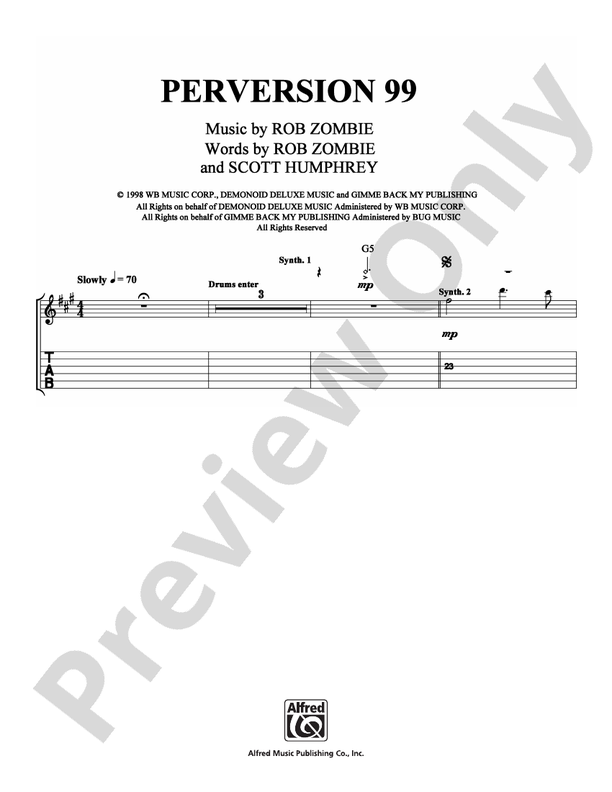 Perversion 99 - Guitar TAB (Digital Download)