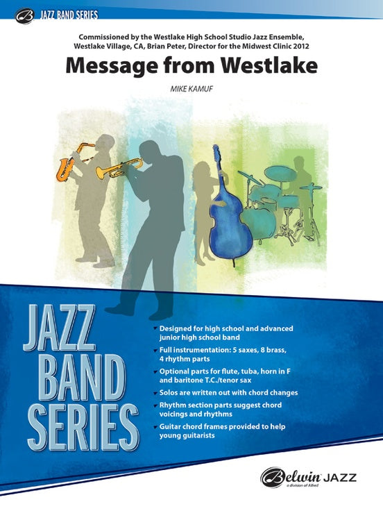 Message from Westlake – Jazz Ensemble Conductor Score & Parts (Digital Download)