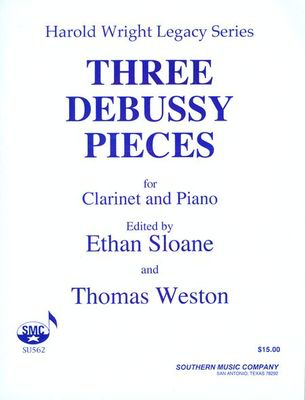 Three Debussy Pieces - Woodwind Solos & Ensemble/B-flat Clarinet And - Claude Debussy - Clarinet Harold Wright Hal Leonard