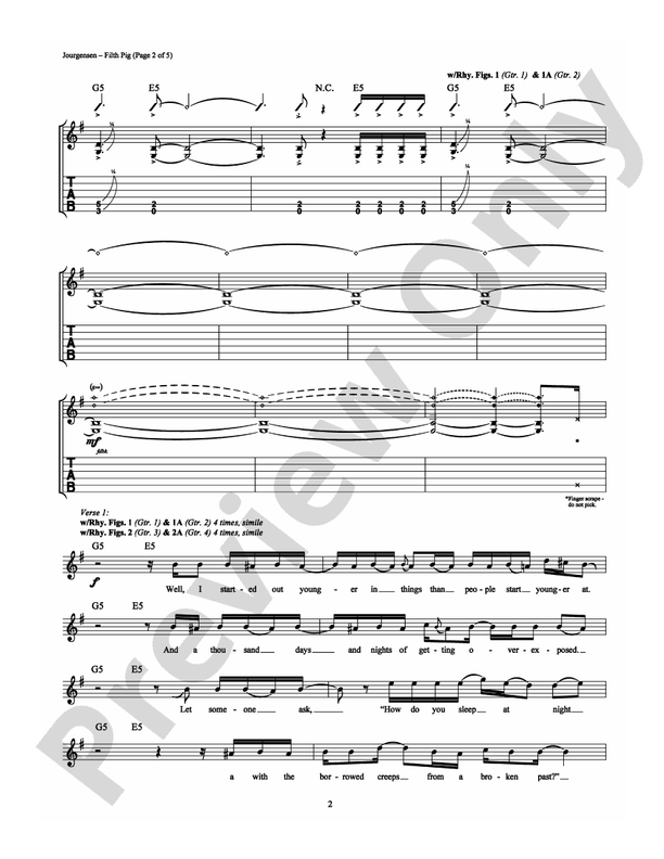 Filth Pig - Guitar TAB (Digital Download)