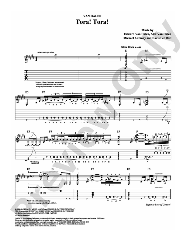 Tora! Tora! - Guitar TAB (Digital Download)