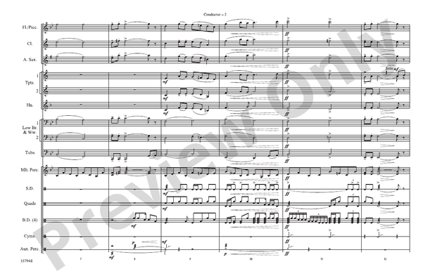 Stairway to Heaven – Marching Band Conductor Score & Parts (Digital Download)