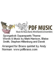 SpongeBob Squarepants - Brass Quintet (Digital Download)