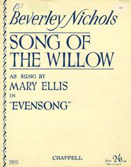 The Song Of The Willow - Vocal/Piano (Digital Download)